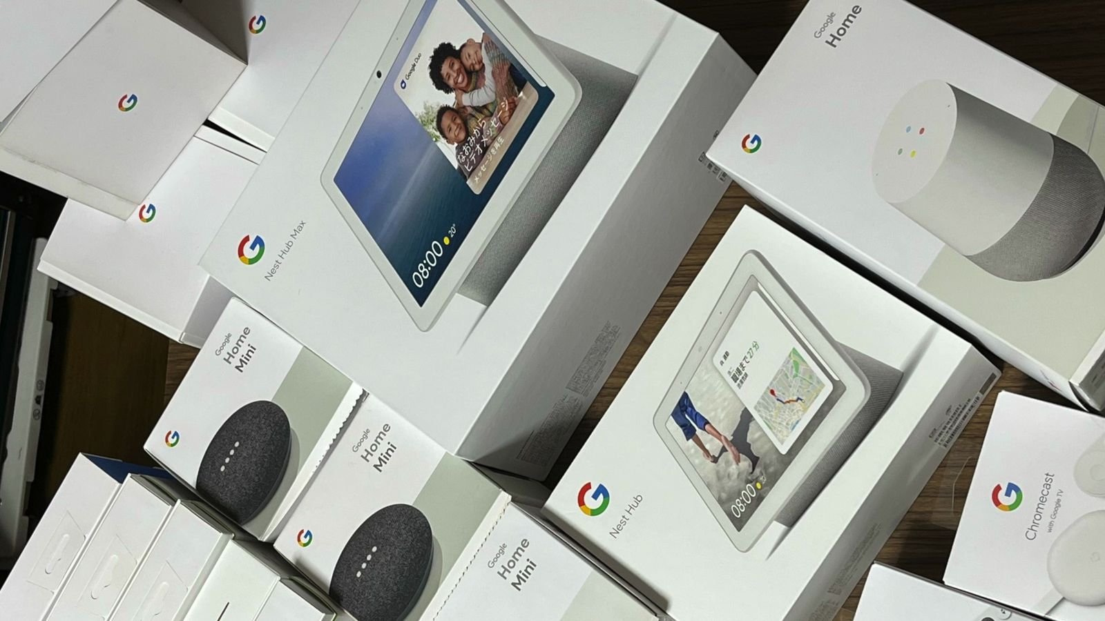 Google HomeとNestシリーズのデバイス群