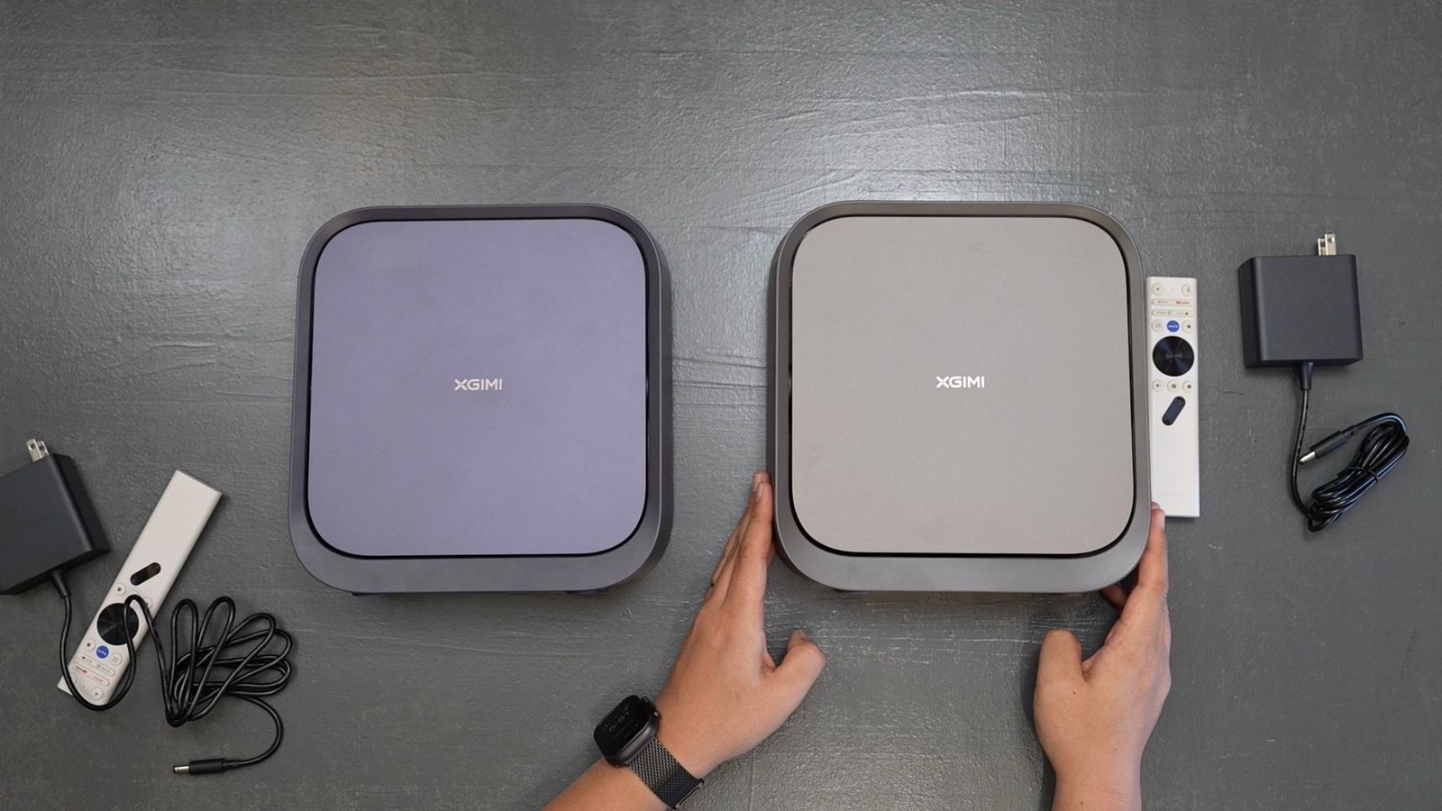 Laser（左）とFlip 4K（右）を並べた俯瞰