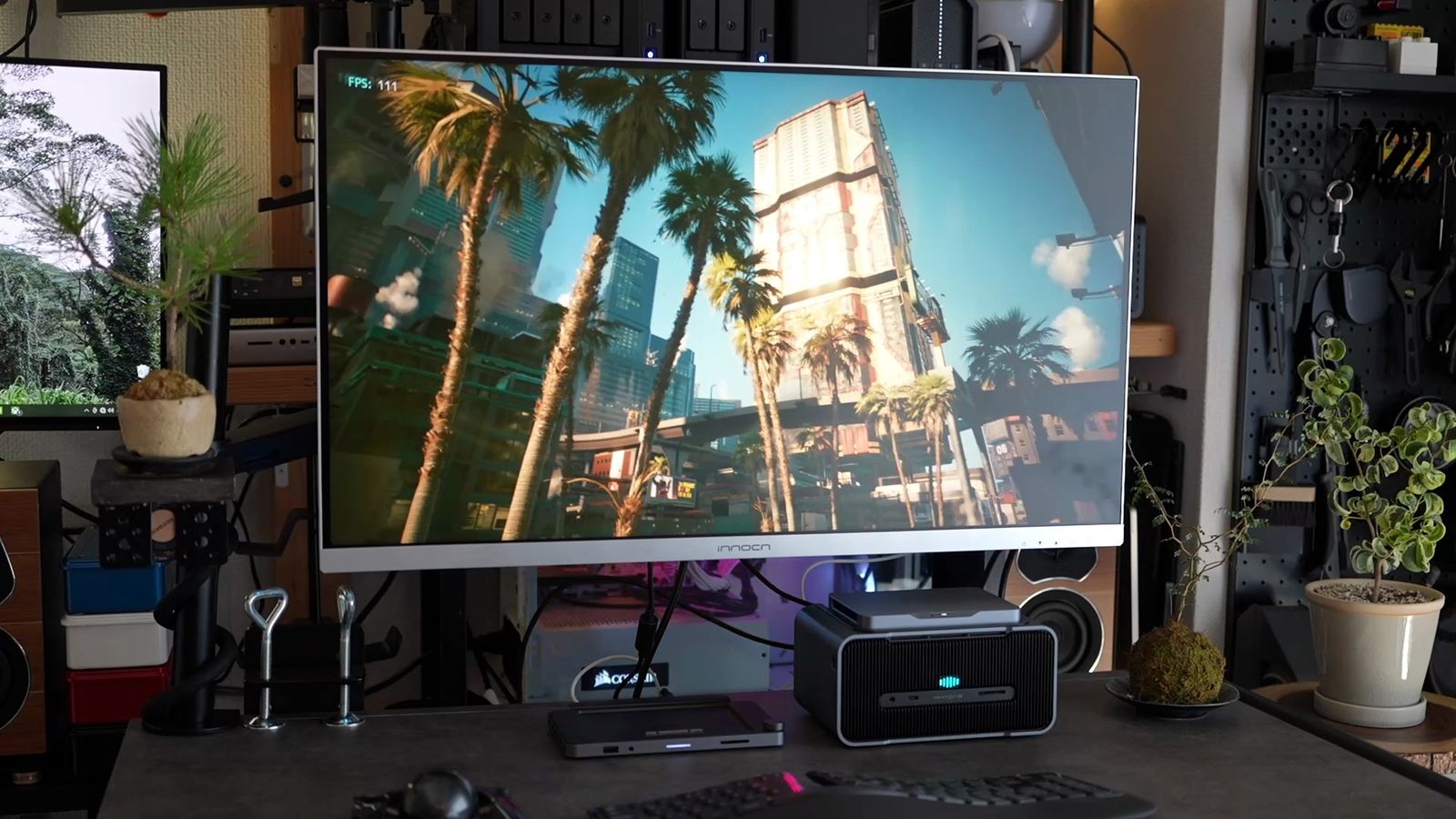 サイバーパンク2077をフレーム補完ONの4K高画質でプレイ