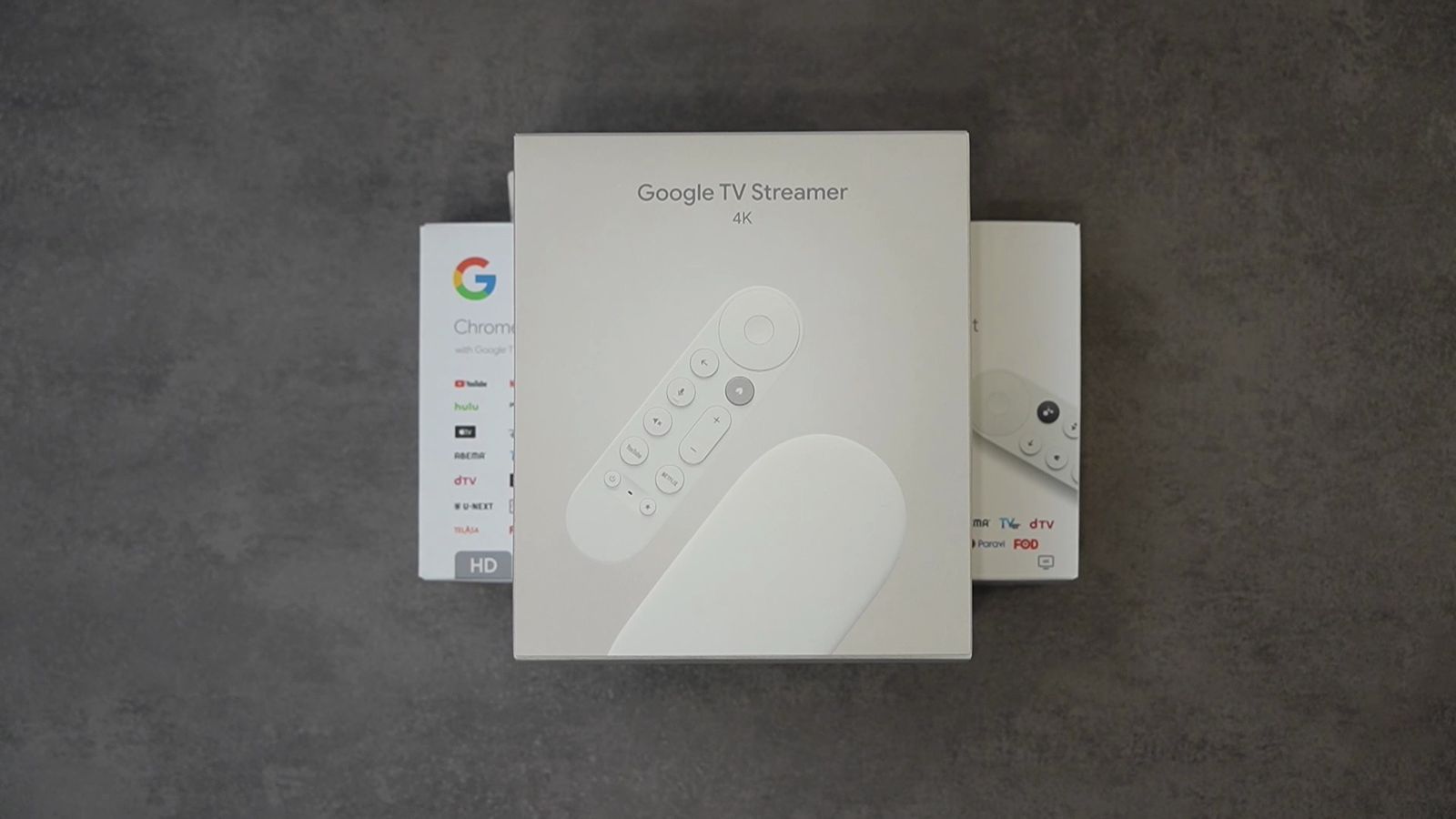 Google TV Streamerのパッケージ