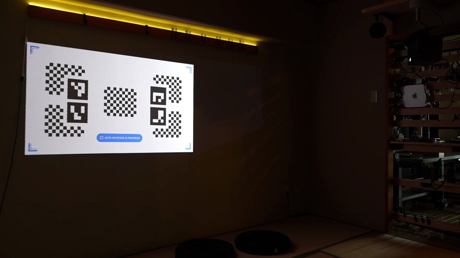 ISAの自動補正で四角く整った補正用の画面