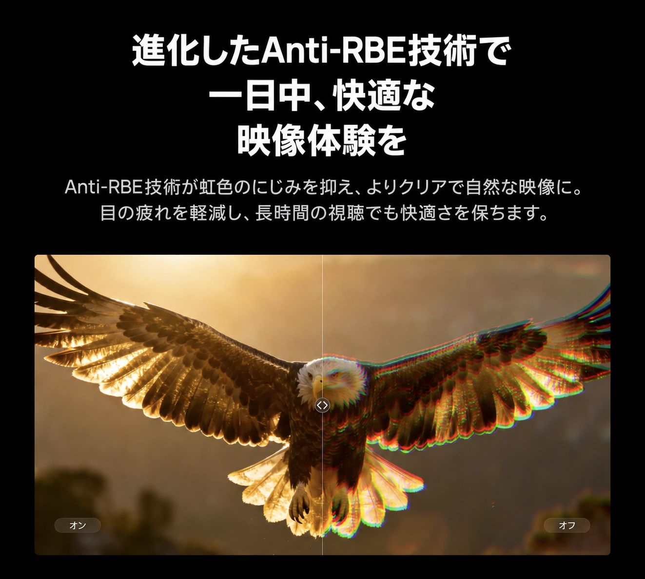 レインボーノイズを抑えるAnti-RBE技術