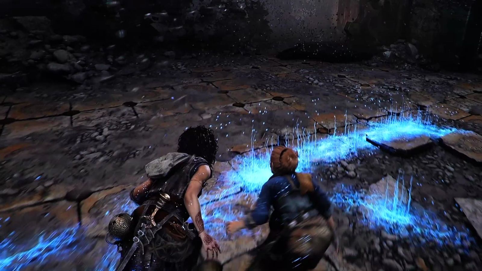 ゲーム映像の投影（寄り）